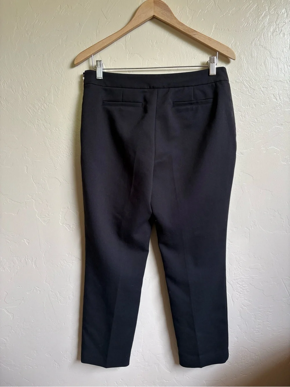 Kate Spade Black Cropped Ankle Trouser Pants Size 6 Casual Solid Color Basic